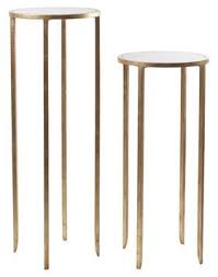 Small Round Pedestal Contemporary Metal Stone Pedestal Tables Stand By Gabriel Bernardi Pedestal Table Pedestal Side Table Table
