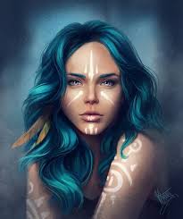 Blue Hair By Shatilovavictoria On Deviantart Informations About Blue Hair By Shatilovavictoria On Dev In 2020 Digital Art Girl Fantasy Character Design Fantasy Girl