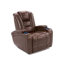 Stark Reclining Living Room Collection Brown Power Recliner In Brown Bonded Leather Jerome S Furniture Furniture Recliner