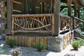 One thing that needs some major love is our sweet little front porch. Cedar Trees For Porch Posts Detail Photo Of The Left End Porch Railing Rustic Porch Rustic Deck Rustic Front Porch