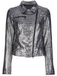Drome Metallic Perforated Biker Jacket Concept Store Smets Farfetch Com Functional Clothing Jackets Biker Jacket
