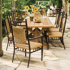 Shop with afterpay on eligible items. Lloyd Flanders Low Country 9 Piece Woven Vinyl Patio Dining Set Lf Lowcountry Set6