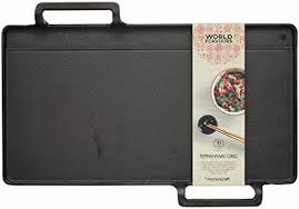 See 35 unbiased reviews of teppanyaki grill & buffet, rated 3.5 of 5 on tripadvisor and ranked #10 of 61 restaurants in lanham. Kitchencraft World Of Flavours Japanese Teppanyaki Grill Plate Cast Iron Black 42 5 X 29 X 4 5 Cm Amazon De Home Kitchen