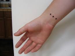 Many have chosen this symbol to remind them that life does go on, journeys change, and that the future is unpredictable in nature. Tattoo The Does Dots Three Mean What