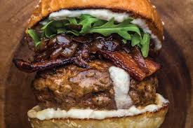 Goat Cheese Stuffed Lamb Burgers With Caramelized Red Onions Recipe Epicurious Recipe Ground Lamb Recipes Lamb Burger Recipes Lamb Burgers