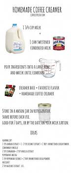 How To Make A Coffee Creamer Base 1 3 4 Milk 14 Oz 1 Can Sweetened Condensed Milk 14 Homemade Coffee Creamer Diy Coffee Creamer Coffee Creamer Recipe