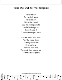 Takemeouttotheballgame Jpg 1 275 1 650 Pixels Preschool Songs Songs For Toddlers Sports Poems