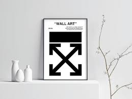 Off White Nike Poster Off White Wall Art Air Jordan Nike The Etsy Poster Wall Beach Canvas Wall Art Word Wall Art
