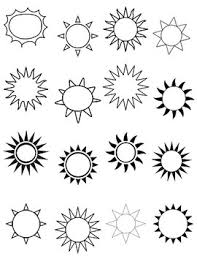 At the time of sunset color of sun is red due to reason red color scattered lest by atmospheric gases than other colors. Sun Template For Art Project Sun Coloring Page Sun Outline Sun Sheet