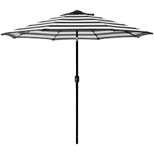 Black And White Outdoor Umbrella With Lights Pin On My Future Home