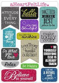 Motivational Quote Sticker Set For Your Planner Scrapbook Calendar Etc Planner Quotes Printable Planner Stickers Planner Printables Free