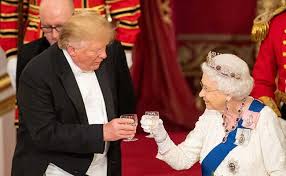 Sir winston leonard spencer churchill,a1 kg, om, ch, td, dl, frs, ra was a british statesman who served as prime minister of the united kingdom from 1940 to 1945. Queen Elizabeth Gifts Trump A Winston Churchill Book On World War Two