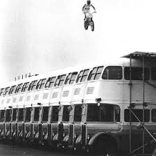 Eddie Kidd Jumps Ex Lt Rt Buses In Radlett 1978 In 2020 London Bus Rt Bus London Transport