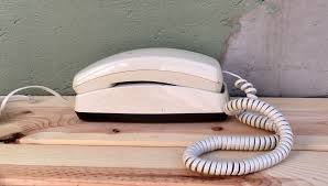 Vintage Almond Push Button Trimline Princess Wall Mount Or Tabletop Telephone Tan Working Plug In Phone Old Bisque Landline In 2020 Vintage Table Top Wall Mount