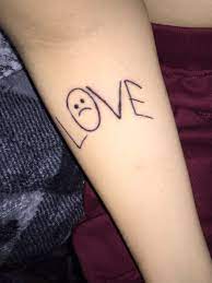 Scritta love tattoo free transparent png download pngkey. Lil Peep Tattoo Lil Peep Tattoos Tattoos For Lovers Tattoos