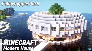 We are going to make a large minecraft house, all you need is a world in creative, or if you manage to get very much concrete white blocks 58,907 43 46 we are going to make a large minecraft house, all you need. Minecraft Circle Modern House Interiorl Follow Apple Park 35 Minecraft Modern Modern House Minecraft