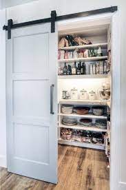 Check out our kitchen barn door selection for the very best in unique or custom, handmade pieces from our there are 2974 kitchen barn door for sale on etsy, and they cost $134.57 on average. Top 70 Best Kitchen Pantry Ideas Organized Storage Designs Kitchen Pantry Doors Pantry Design Barn Door Designs