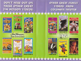 Check spelling or type a new query. Jim Henson Home Entertainment Columbia Tristar Home Video 1999 Dan S Things