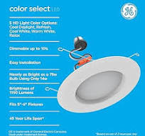 GE LED Recessed Downlight Fixture, RS6 Indoor Floodlight, 6 ...