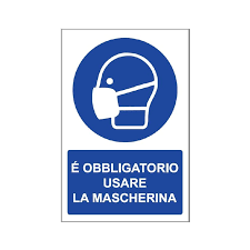Il nuovo decreto legge covid approvato il 7 ottobre 2020 stabilisce che bisogna indossare la mascherina in tutti i luoghi all'aperto. Segnaletica Covid 19 33 X 50 Obbligo Mascherina