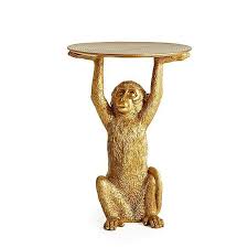 Gold Monkey Side Table Dunelm Gold Monkey Table Cute Glam Furniture Style Interiors Interiordesign Desi In 2020 Side Table Telephone Table Long Side Table