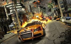 There was a zombie apocalypse, in consequence of which all your town died. Hd Wallpaper Zombie Driver Burning Taxi Illustration Games 1920x1200 Wallpaper Flare