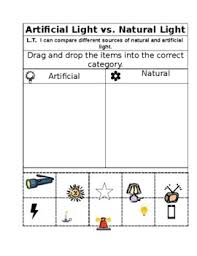 Natural Sources Of Light Worksheets Teaching Resources Tpt