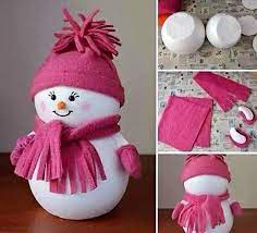 Ça l'est encore plus lorsqu'on y retrouve de drôles de décorations que nous avons fabriquées nous mêmes! Faire Des Personnages De Noel En Boules Polystyrene Idee Bricolage Noel Personnages De Noel Deco Noel Enfant