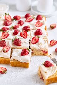 Fresh Strawberry Sheet Cake Tutti Dolci Recipe Strawberry Sheet Cakes Sheet Cake Dessert Recipes