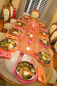 Birthday Dinner Ideas At Home India Thali Tablescape Dinner Table Setting Indian Dining Table Dinner