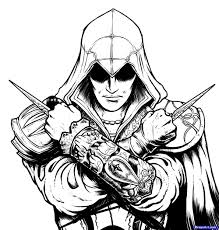 You will definitely choose from a huge number of pictures that option that will suit you exactly! How To Draw Ezio Assassins Creed Ezio Step By Step Video Game Characters Pop Culture Free Onl Assassins Creed Art Assassins Creed Artwork Assassins Creed