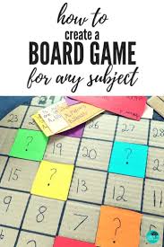 Design And Create Your Own Board Game For Any Subject And Any Topic This Structured Guide Will Assist Stud Board Games Diy Math Board Games Board Game Design