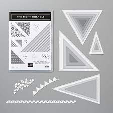 The Right Triangle Bundle By Stampin Up Includes Stamps And Dies The Right Triangle Bundle 154079 Price 46 75 Right Triangle Triangle Stamp