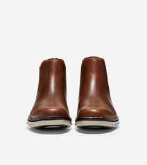 Womens 6 cole haan nike air michelle tall camel heel boots. Men S Zerogrand Chelsea Boot In Bourbon Leather Cole Haan
