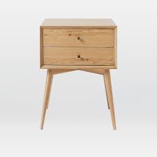 Mid Century Nightstand Natural Oak Mid Century Nightstand Oak Bedside Tables Oak Nightstand