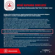 1 haziran i̇çişleri bakanlığı genelgesi birkaç dakika önce yayınlandı. Kismi Kapanma Genelgesi Kapsaminda Yeni Duzenlemeler Hakkinda Istanbul Optisyen Gozlukculer Odasi