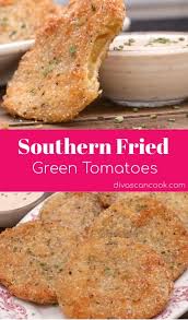 Southern Fried Green Tomato Recipe Homemade Southern Fried Green Tomatoes Tomatoes Souther Recipes Food Green Tomato Recipes