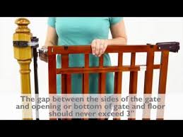 Kids don't see stairs as a structural unit used to transit between levels; How To Install The Summer Infant Banister Stair Top Of Stairs Gate With Dual Installation Kit Youtube