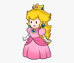 Below the nose, draw a small line for the mouth. How To Draw Princess Peach From Super Mario Bros Princess Peach Hd Png Download Kindpng