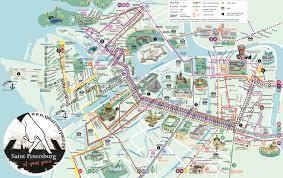 Lieux incontournables à visiter, transports, hébergement, budget, santé. Cartes Touristiques Officielles De Saint Petersbourg Pdf Et Jpg