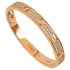 Cartier Diamond Pave Gold Love Bracelet 1stdibs Com Cartier Diamond Bracelet Jewelry Bracelets Bangles Cartier Love Bracelet
