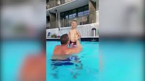 Swimming exercises work your a swimming workout may not cross your mind when you're looking for a new way to challenge your body. Tot Boy Loses His Swimming Trunks In A Pool