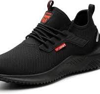 Safety Trainers Men Women Steel Toe Cap Trainers Lightweight Work Safety  Shoes Breathable Non Slip Work Boots Black 3.5 UK: Amazon.co.uk: Fashion