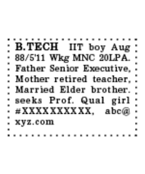 Book Matrimonial Classified Ads in ...