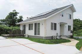 ロフト付き平屋 建物外観 宮城県気仙沼市 ２階のある平屋建て メザニンタイプ 建築実例 フェニーチェ 平屋 長期優良住宅 耐震等級3 平屋建て 平屋 外観 デザイン 平屋外観