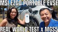 MSI EZgo Portable EV Charger Review and Real World Testing on our MGS5