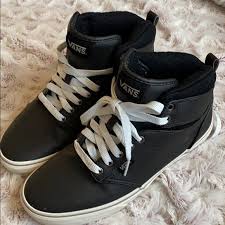 We offer fashion and quality at the best price in a more sustainable way. Vans Shoes Vans Tb4r Lace Up Leather Hi Top Poshmark