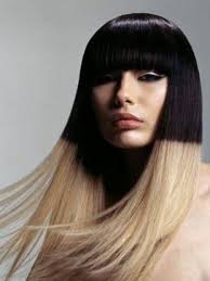 Amazing Blonde Bottom Half Of Hair And Brown Black Purple Tinge Top Half Of Head Hair Color For Black Hair Hair Styles Long Hair Styles