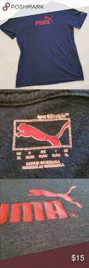 Men S Blue Puma Xl T Shirt A11 Blue Pumas Blue Man T Shirts For Women