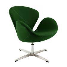 It is manufactured by danish furniture manufacturer republic of fritz hansen. Swan Chair By Arne Jacobsen With Wool In Dark Green